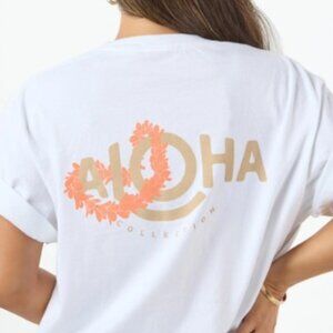 NEW - ALOHA Collection Lei ALOHA Short Sleeve Size L